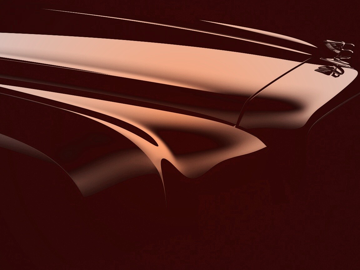 Капот чёрного авто обои