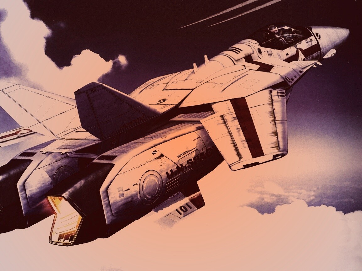 Реактивный самолёт будущего обои