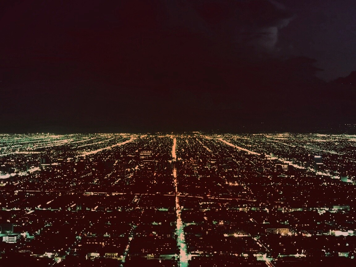 Вид на город с высоты обои