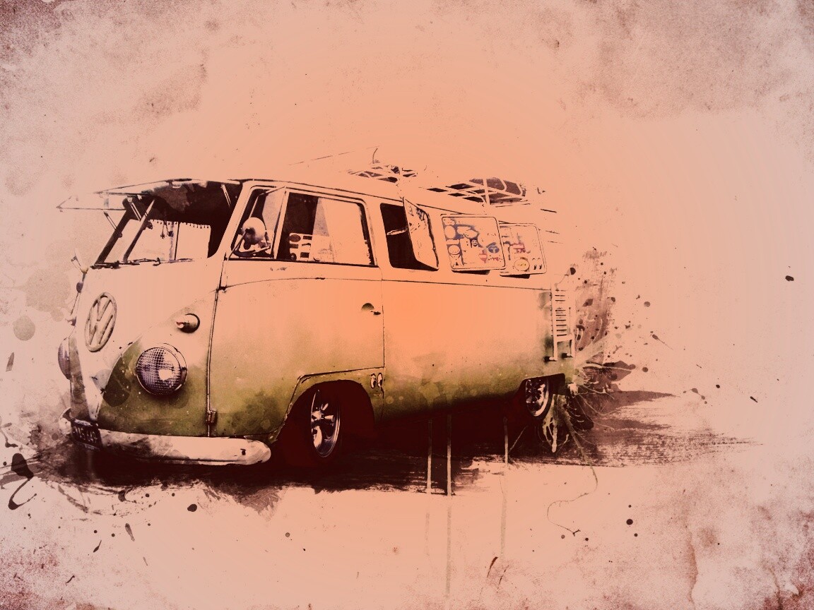 Фольксваген 56 года - лучший фургон для путешествий обои