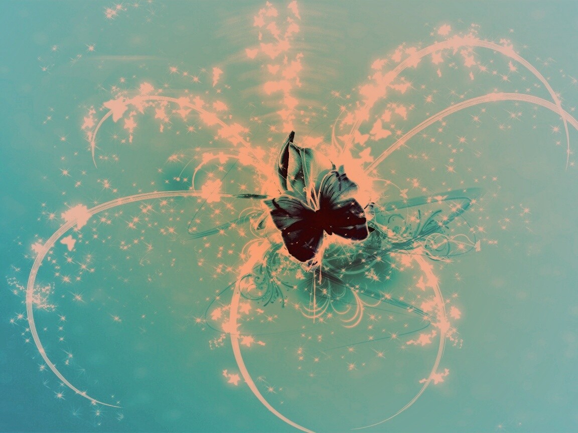 Волшебная бабочка обои