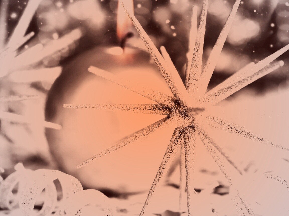 Новогодние игрушки и украшения обои