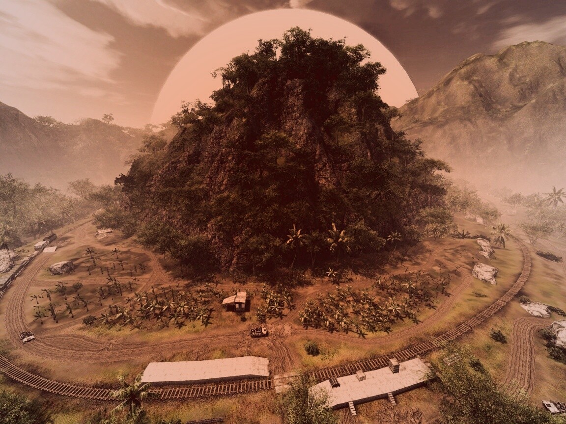 Железная дорога в тропиках из Crysis обои