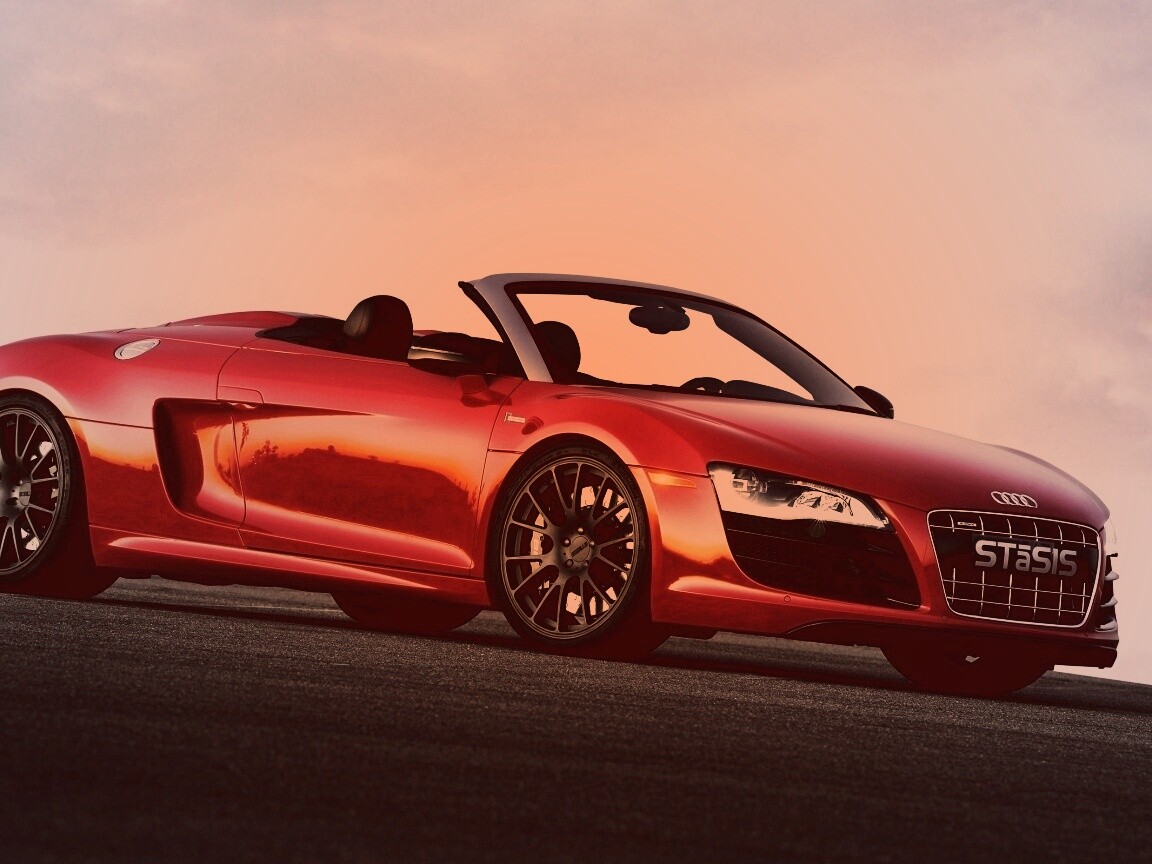 Красная Audi обои