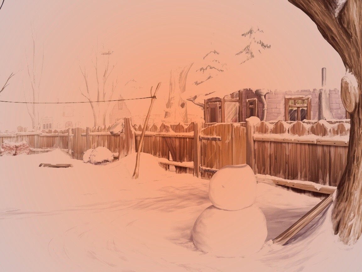 Снеговик обои