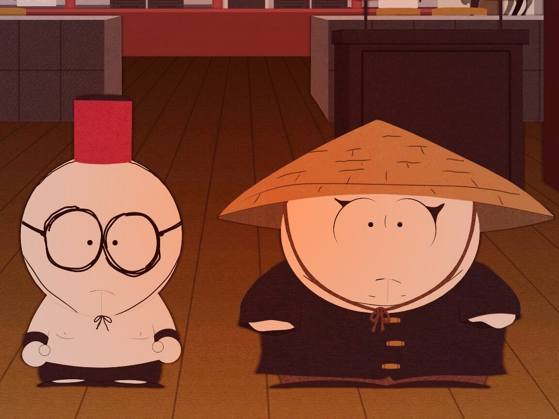 Баттерс Стотч и Эрик Картман в Китайской проблеме обои