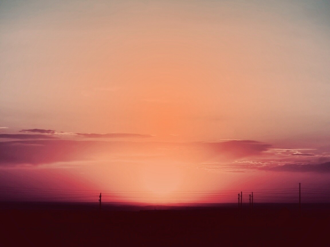 Сказочный закат обои