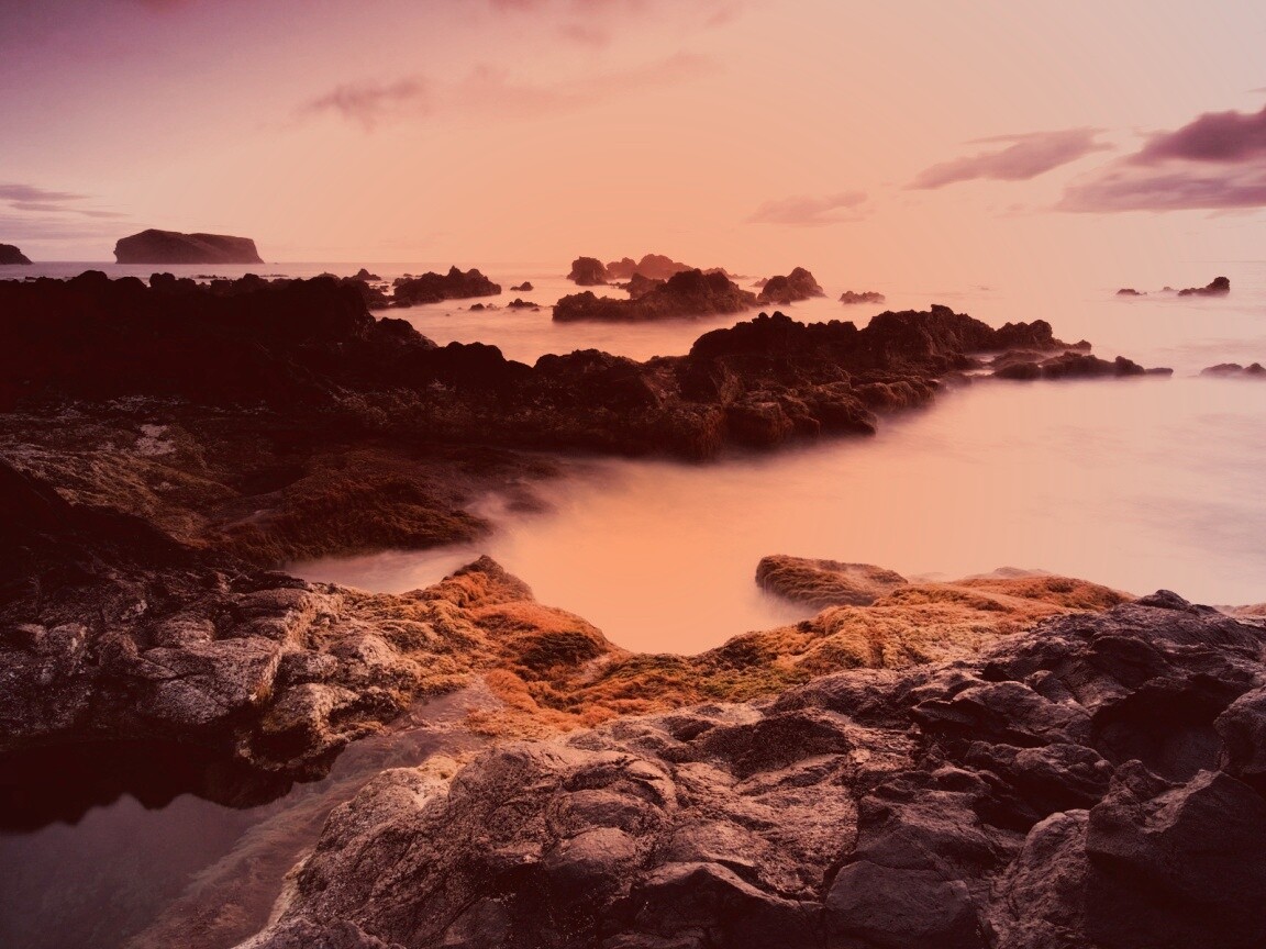 Острова в тумане обои