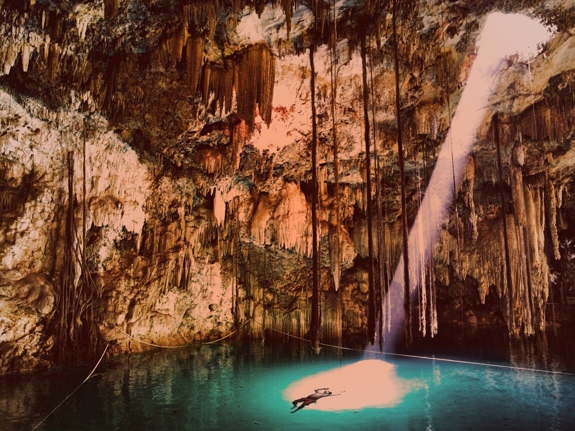 Пещера сталактитов обои