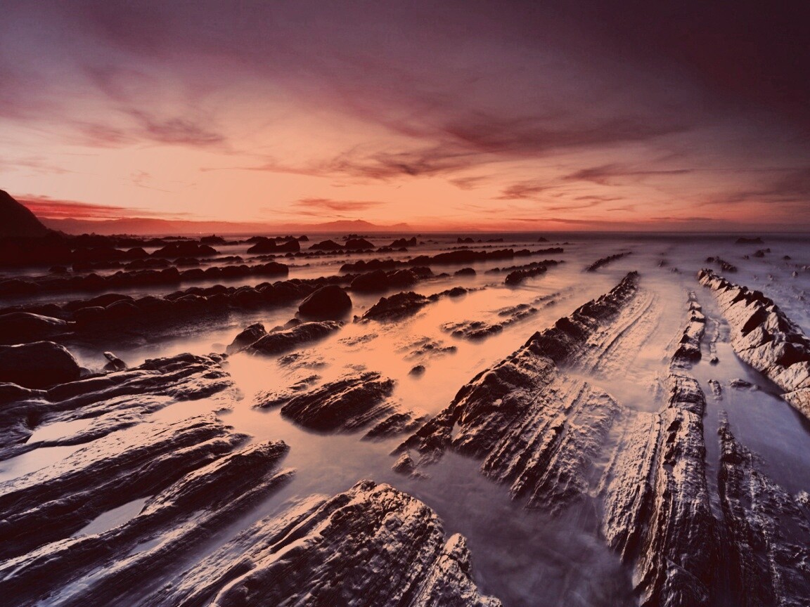 Рифы в тумане обои