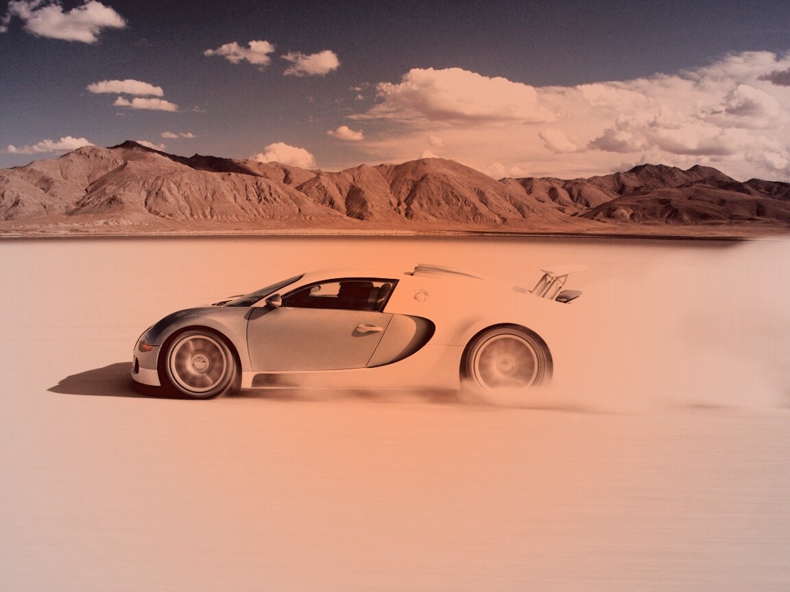 Бугатти в долине обои