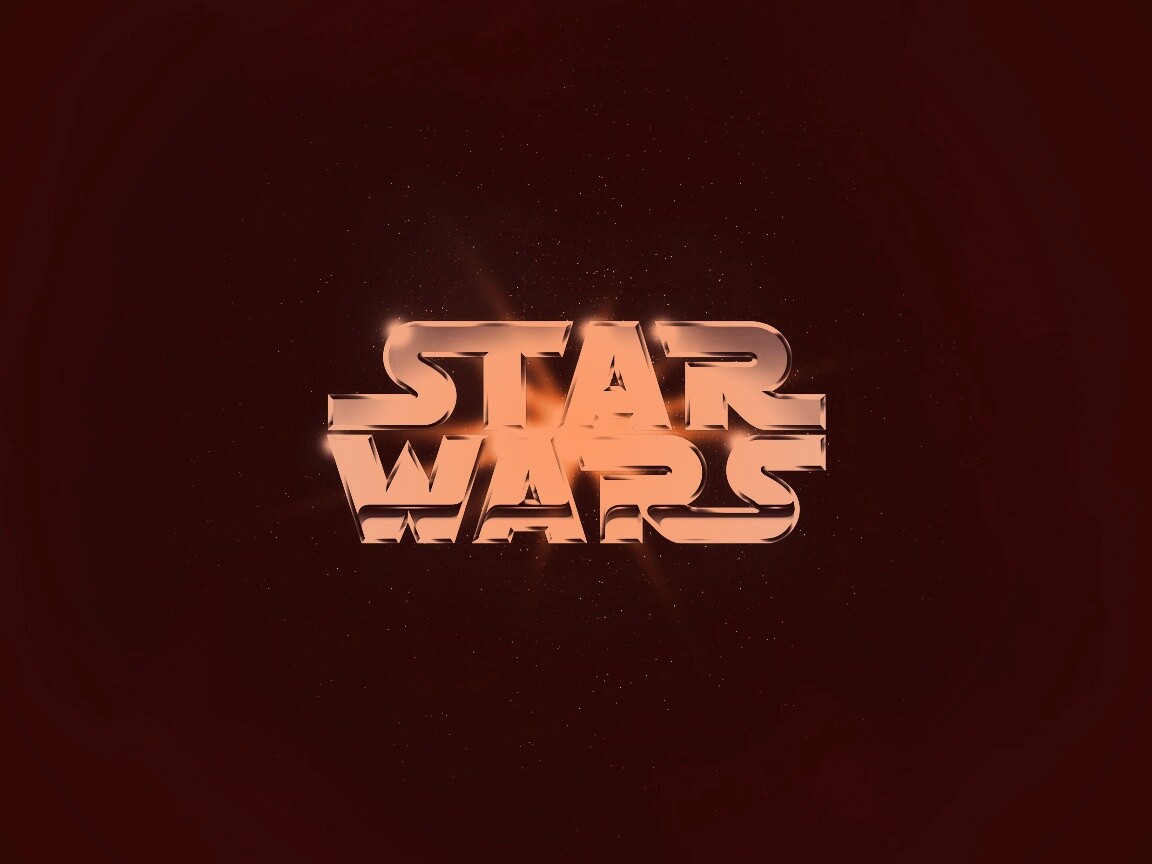 Серебряный логотип звездных войн обои