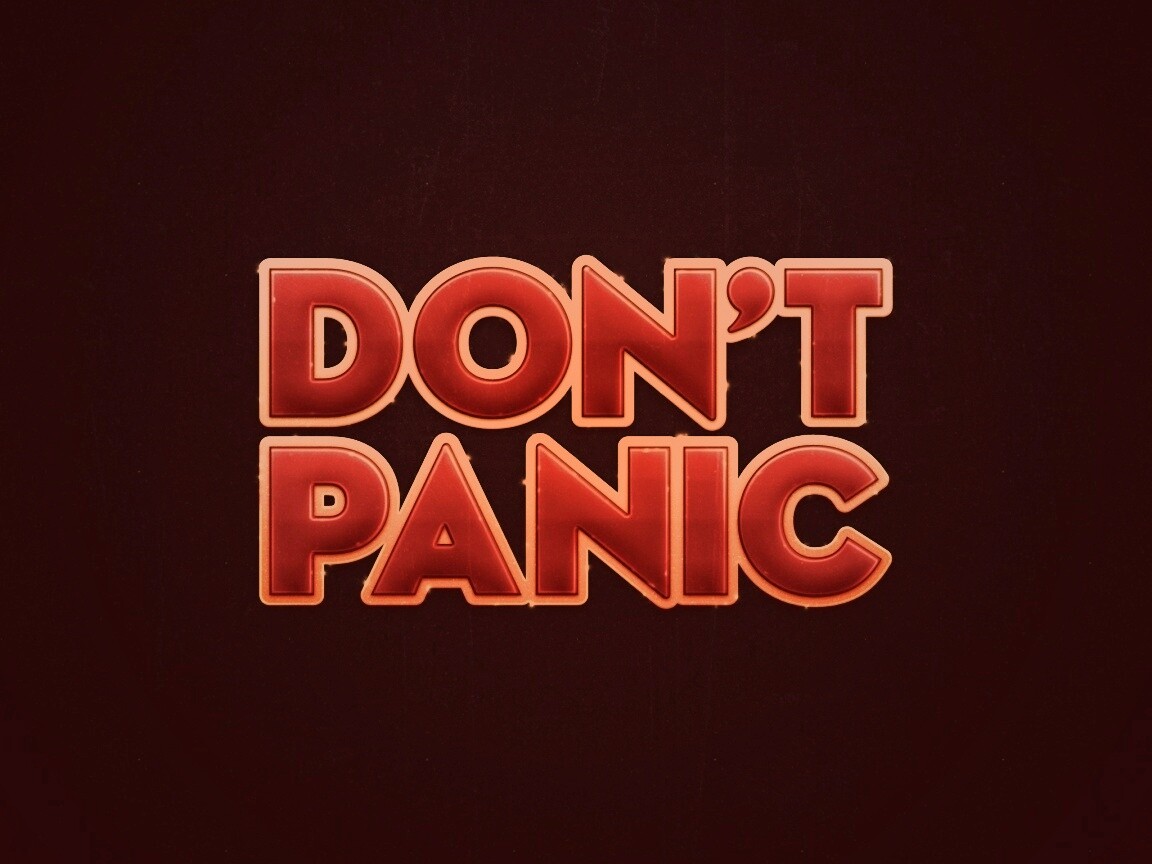 Не паникуй обои