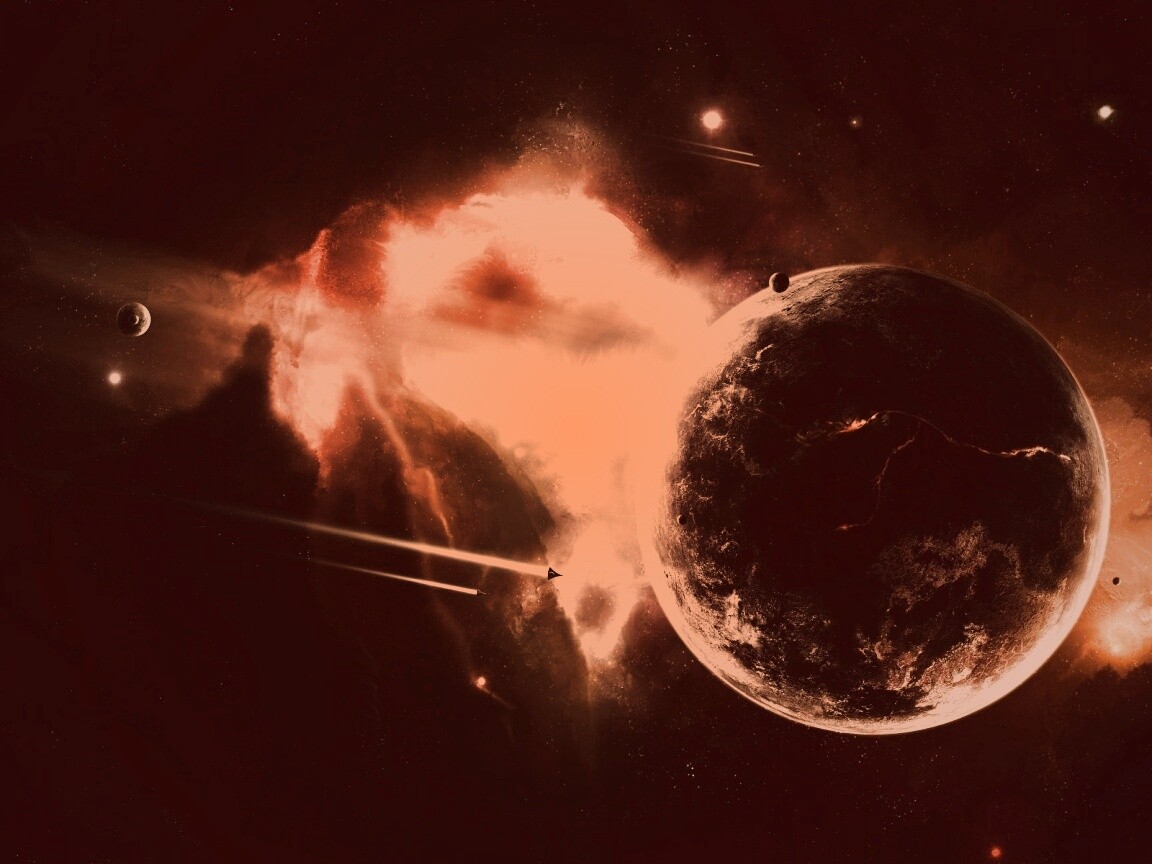 Живописный космос обои