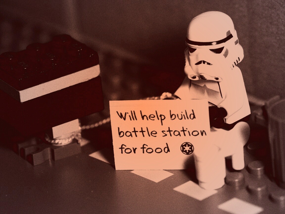 Помогу построить Звезду Смерти за еду обои