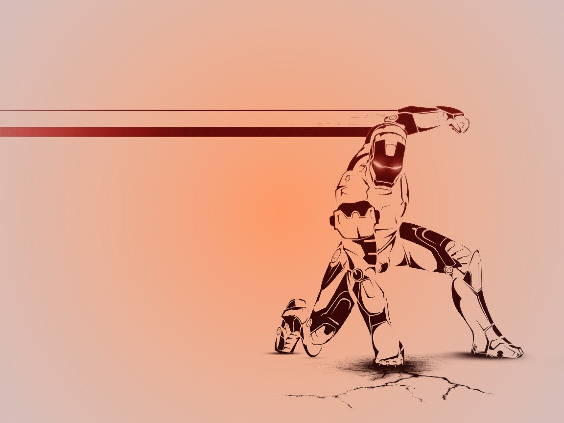 Векторный Железный Человек обои