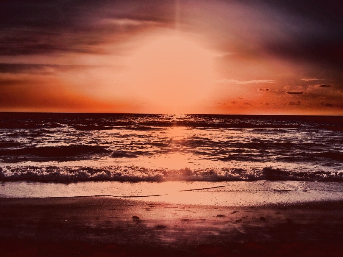 Морской закат обои
