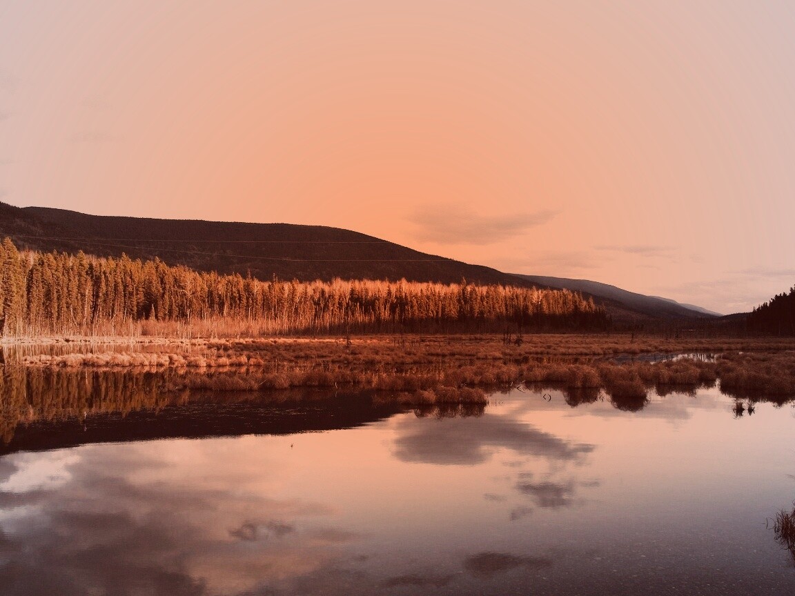 Осеннее озеро обои