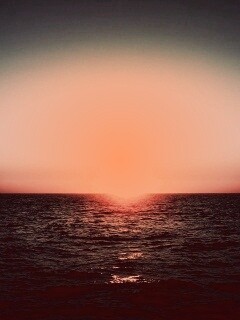 Заходящее солнце обои