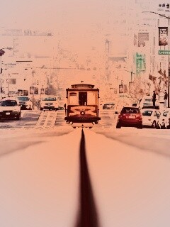 Утро в городе обои