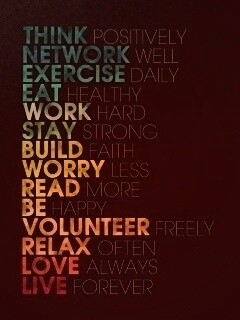 Think possitively обои