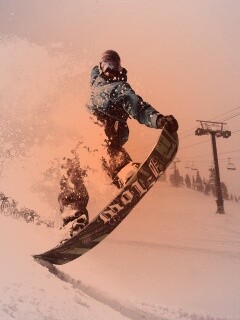 Сноубордист обои