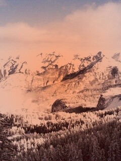 Горный пейзаж обои