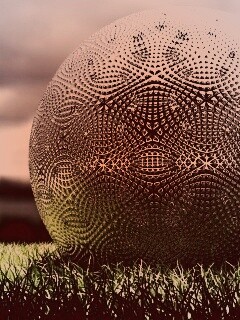 Металлический мяч для гольфа обои