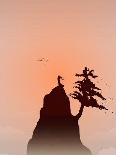 Одна на вершине обои