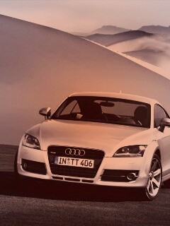 Audi TT на фоне снега обои