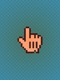 Курсор на синем фоне обои