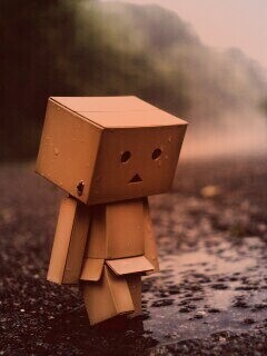 Картонный человечек обои