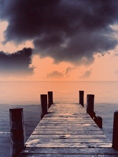 Деревянный причал обои