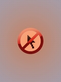 Курсор запрещен обои