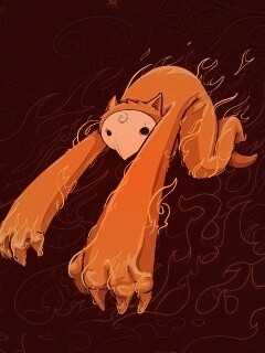 Огненный монстр обои