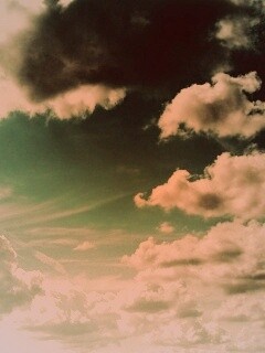 Зеленое небо обои