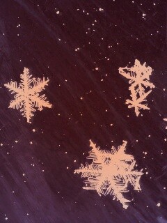 Снежинки обои