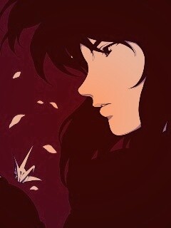 Девушка делает оригами обои