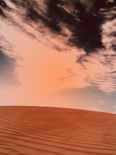 Облака над пустыней обои