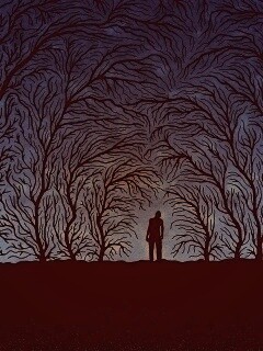 Смыкающиеся деревья обои