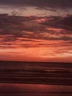 Закат на море обои