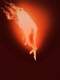 Огненная девушка обои