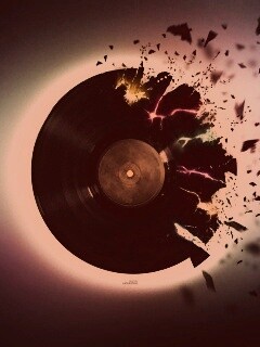 Разрывающийся винил обои