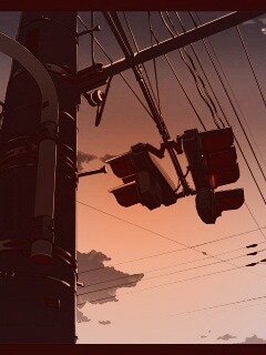 Красный свет обои