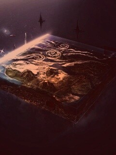 Плоский мир из Homeworld обои