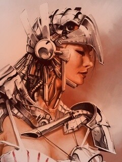 Девушка в силовой броне обои