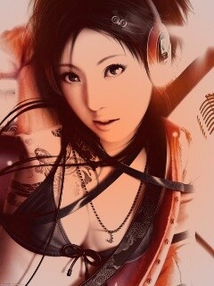 Поющая японка обои