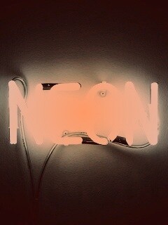 Неоновая надпись обои