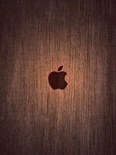 Логотип Apple на доске обои