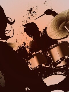 Барабанщик зажигает обои